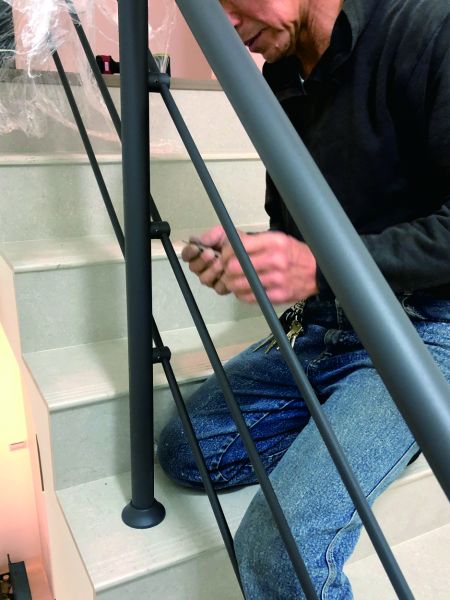 Installing Stainless Steel Handrail for Stairs